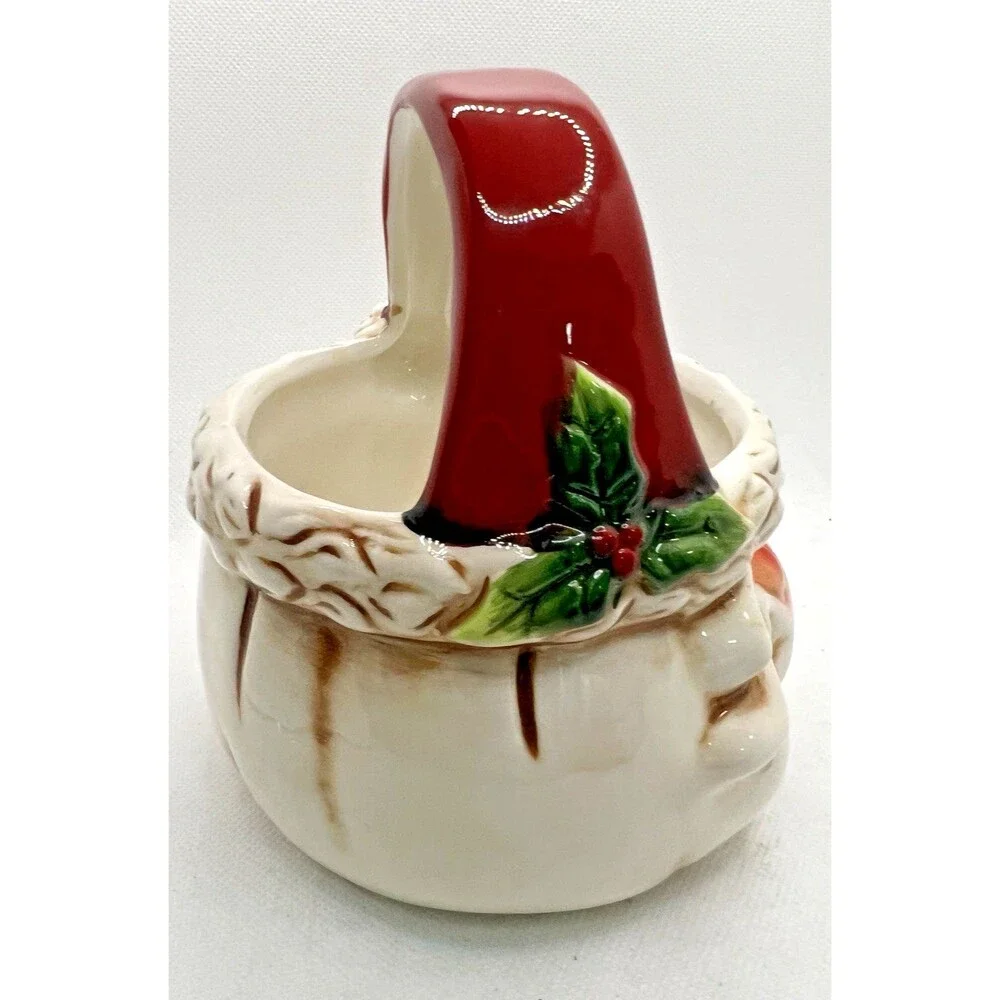Holiday at Home earthenware santa
